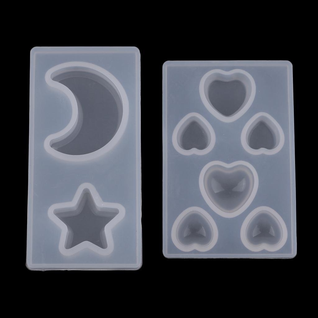 Maxbell DIY Assorted Shapes Cat,Bear Paw,Moon,Star Style Sugar Craft Silicone Moulds Cake Decor Baking Accessory Chocolate Soap Molds 3D - Aladdin Shoppers
