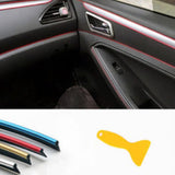 Maxbell DIY Car Interior Decor Door Moulding Styling Strip Trim Decals Line gold - Aladdin Shoppers