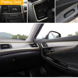 Maxbell DIY Car Interior Decor Door Moulding Styling Strip Trim Decals Line gold - Aladdin Shoppers