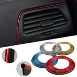 Maxbell DIY Car Interior Decor Door Moulding Styling Strip Trim Decals Line gold - Aladdin Shoppers