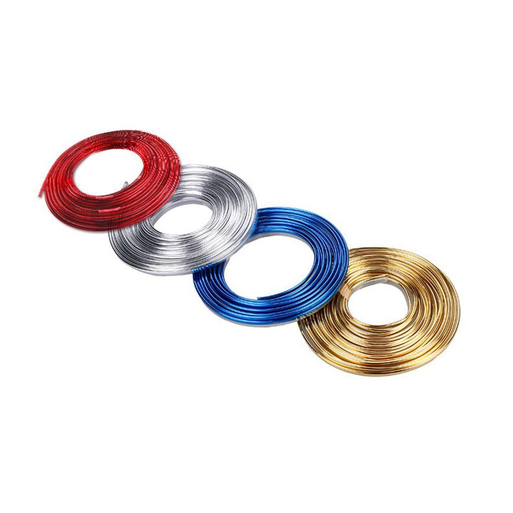 Maxbell DIY Car Interior Decor Door Moulding Styling Strip Trim Decals Line red - Aladdin Shoppers