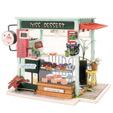Maxbell DIY Dollhouse Miniature Kit Dessert House with Food Drink Craft Toy Kid Gift - Aladdin Shoppers