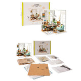 Maxbell DIY Dollhouse Miniature Kit Dessert House with Food Drink Craft Toy Kid Gift - Aladdin Shoppers