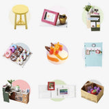 Maxbell DIY Dollhouse Miniature Kit Dessert House with Food Drink Craft Toy Kid Gift - Aladdin Shoppers