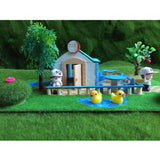 Maxbell DIY Dolls House Garden Handcrafts Miniature Project Kids Hand-on Toy Blue - Aladdin Shoppers