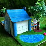 Maxbell DIY Dolls House Garden Handcrafts Miniature Project Kids Hand-on Toy Blue - Aladdin Shoppers