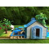 Maxbell DIY Dolls House Garden Handcrafts Miniature Project Kids Hand-on Toy Blue - Aladdin Shoppers
