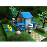 Maxbell DIY Dolls House Garden Handcrafts Miniature Project Kids Hand-on Toy Blue - Aladdin Shoppers