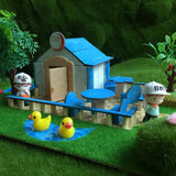 Maxbell DIY Dolls House Garden Handcrafts Miniature Project Kids Hand-on Toy Blue - Aladdin Shoppers