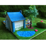 Maxbell DIY Dolls House Garden Handcrafts Miniature Project Kids Hand-on Toy Blue - Aladdin Shoppers