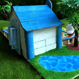 Maxbell DIY Dolls House Garden Handcrafts Miniature Project Kids Hand-on Toy Blue - Aladdin Shoppers