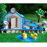 Maxbell DIY Dolls House Garden Handcrafts Miniature Project Kids Hand-on Toy Blue - Aladdin Shoppers
