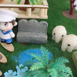 Maxbell DIY Dolls House Garden Handcrafts Miniature Project Kids Hand-on Toy Gray - Aladdin Shoppers