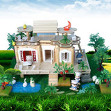 Maxbell DIY Dolls House Garden Handcrafts Miniature Project Kids Hand-on Toy Gray - Aladdin Shoppers