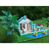 Maxbell DIY Dolls House Garden Handcrafts Miniature Project Kids Hand-on Toy Green - Aladdin Shoppers
