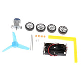 Maxbell DIY Wind-turbine Aerodynamics Car Physics Experiment Kit Educational Science Toys For - Aladdin Shoppers