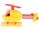 Maxbell DIY Wooden Aircraft Toy Assembled Magnetic Yellow Helicopter Model for Kids Toddlers Educational Toy Gift - Aladdin Shoppers