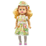 Maxbell Doll Clothes Dress Skirt with Matching Hat for 18''Ameircan Girl Doll Green - Aladdin Shoppers