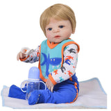 Maxbell Doll Clothes Romper Pants Bib and Socks Set for 22-23'' Newborn Baby Dolls - Aladdin Shoppers