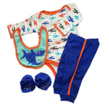 Maxbell Doll Clothes Romper Pants Bib and Socks Set for 22-23'' Newborn Baby Dolls - Aladdin Shoppers
