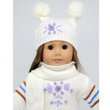 Maxbell Doll Clothes Scarf Hat with Flower for 18inch Doll Purple - Aladdin Shoppers