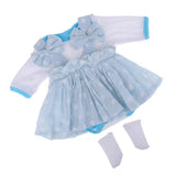 Maxbell Doll Clothes Set Romper Dress Socks for 17-18inch Reborn Baby Girl Dolls - Aladdin Shoppers