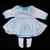 Maxbell Doll Clothes Set Romper Dress Socks for 17-18inch Reborn Baby Girl Dolls - Aladdin Shoppers