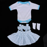 Maxbell Doll Clothes Set Romper Dress Socks for 17-18inch Reborn Baby Girl Dolls - Aladdin Shoppers