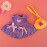 Maxbell Doll Clothes Sleeveless Dress Skirt and Shoulder Bag for 25cm Mellchan Doll - Aladdin Shoppers