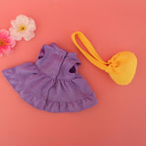 Maxbell Doll Clothes Sleeveless Dress Skirt and Shoulder Bag for 25cm Mellchan Doll - Aladdin Shoppers