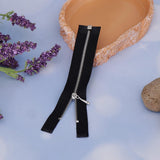 Maxbell Doll Dress Metal Zipper Repair for Doll Clothes DIY Supplies Black + Silver - Aladdin Shoppers