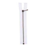 Maxbell Doll Dress Metal Zipper Repair for Doll Clothes DIY Supplies White + Bronze - Aladdin Shoppers
