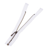 Maxbell Doll Dress Metal Zipper Repair for Doll Clothes DIY Supplies White + Bronze - Aladdin Shoppers