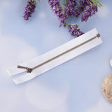 Maxbell Doll Dress Metal Zipper Repair for Doll Clothes DIY Supplies White + Bronze - Aladdin Shoppers