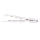Maxbell Doll Dress Metal Zipper Repair for Doll Clothes DIY Supplies White + Golden - Aladdin Shoppers