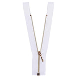 Maxbell Doll Dress Metal Zipper Repair for Doll Clothes DIY Supplies White + Golden - Aladdin Shoppers