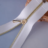 Maxbell Doll Dress Metal Zipper Repair for Doll Clothes DIY Supplies White + Golden - Aladdin Shoppers
