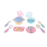 Maxbell Doll Furniture Toys Simulated Mini Food Playset for Mellchan Baby Dolls Blue - Aladdin Shoppers