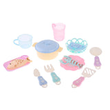 Maxbell Doll Furniture Toys Simulated Mini Food Playset for Mellchan Baby Dolls Blue - Aladdin Shoppers