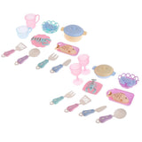 Maxbell Doll Furniture Toys Simulated Mini Food Playset for Mellchan Baby Dolls Blue - Aladdin Shoppers