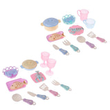 Maxbell Doll Furniture Toys Simulated Mini Food Playset for Mellchan Baby Dolls Blue - Aladdin Shoppers