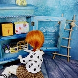 Maxbell Doll Photography Backdrops Dollhouse Christmas Scene Accessories 60 x 120cm - Aladdin Shoppers