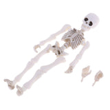 Maxbell Dollhouse Miniature 8.7cm Skeleton Doll Mini Action Figures Toy Party Favors Trick Toy Kids Playset - Aladdin Shoppers