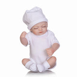 Maxbell Dolls Outfits Short Sleeve Jumpsuit And Hat For 26-28cm Baby Dolls White - Aladdin Shoppers