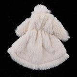 Maxbell Dolls Winter Fur Coat 1/6 Fashion Clothes and Accessories White - Aladdin Shoppers