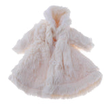 Maxbell Dolls Winter Fur Coat 1/6 Fashion Clothes and Accessories White - Aladdin Shoppers