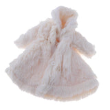 Maxbell Dolls Winter Fur Coat 1/6 Fashion Clothes and Accessories White - Aladdin Shoppers