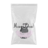 Maxbell Dotted Romper Dress Headband Clothes Set for 22''-23'' Reborn Baby Girl Doll - Aladdin Shoppers