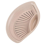 Maxbell Double Drainage Dumpling Dishes Fruit Plate fan-shaped Kitchen Pan Beige - Aladdin Shoppers