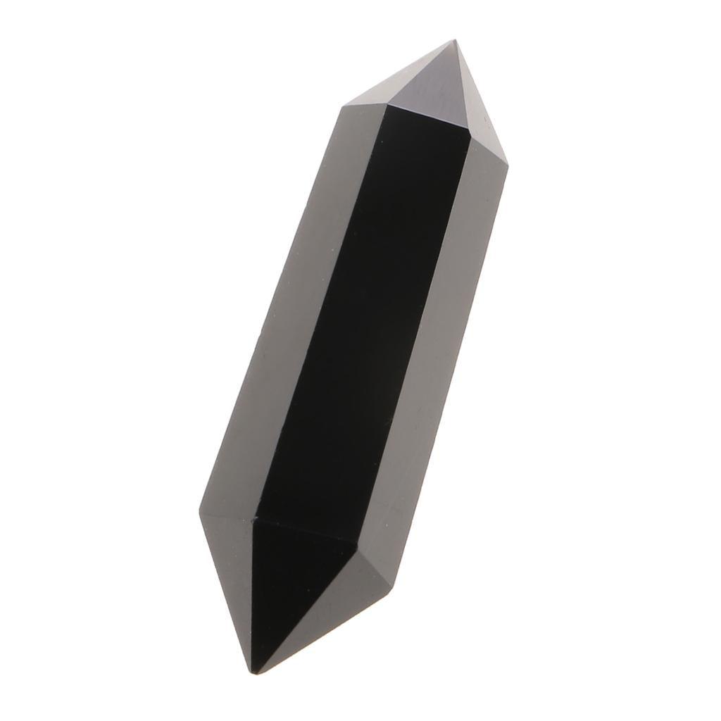Maxbell Double Point Terminated Obsidian Wand For Meditation Home Room Décor - Aladdin Shoppers